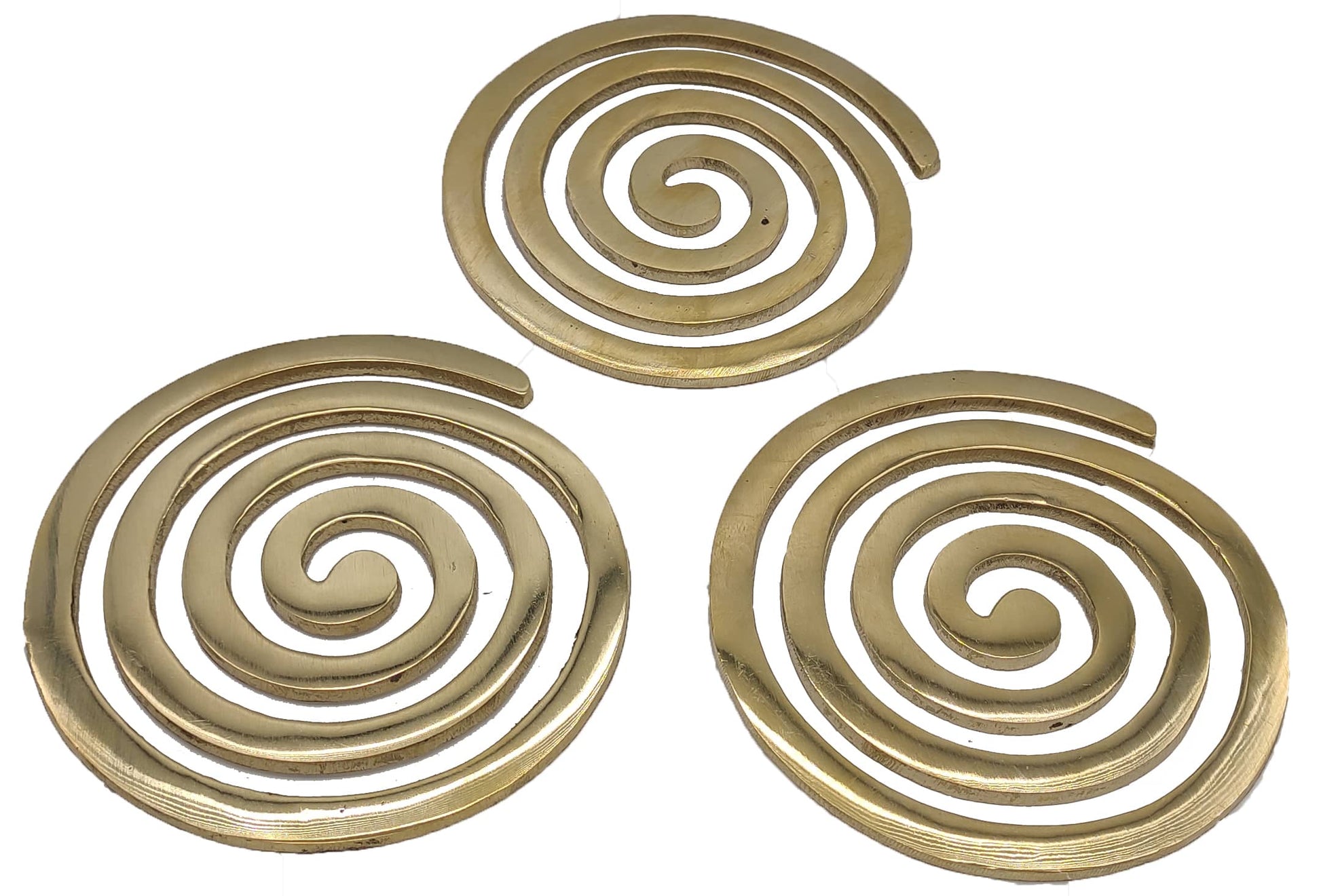 brass helix set of 3
