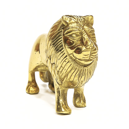 brass lion statue