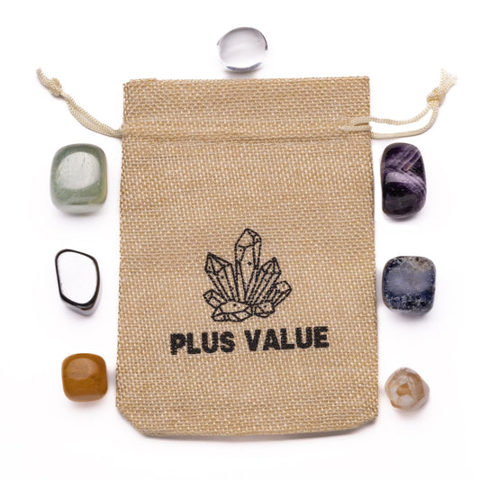 Chakra Tumble Stone Set Crystal Bag Healing