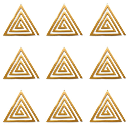 Copper Helix 6inch Vastu Remedies for South - East Vastu Dosh Nivran 3pcs - plusvalueindia