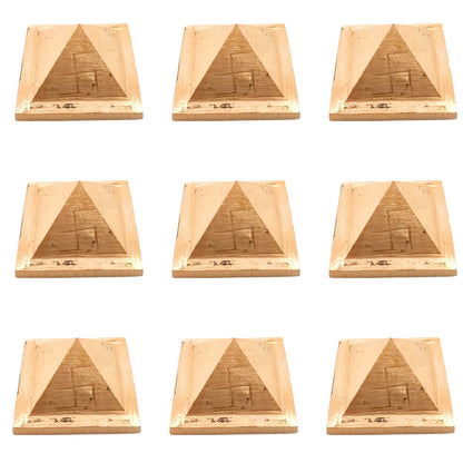 Copper Vastu Pyramid Set - 1inch for East or South East Main Door / Entrance Home Office Temple - plusvalueindia