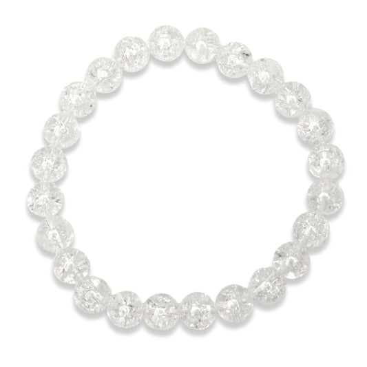 Crackle Quartz Crystal or Crack Crystal Bracelet