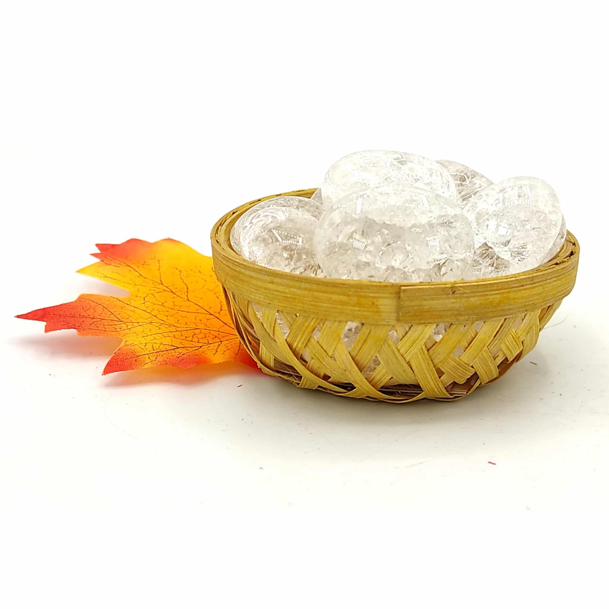 Crackle Quartz Crack Crystal Tumble Stones Pebble 200grams