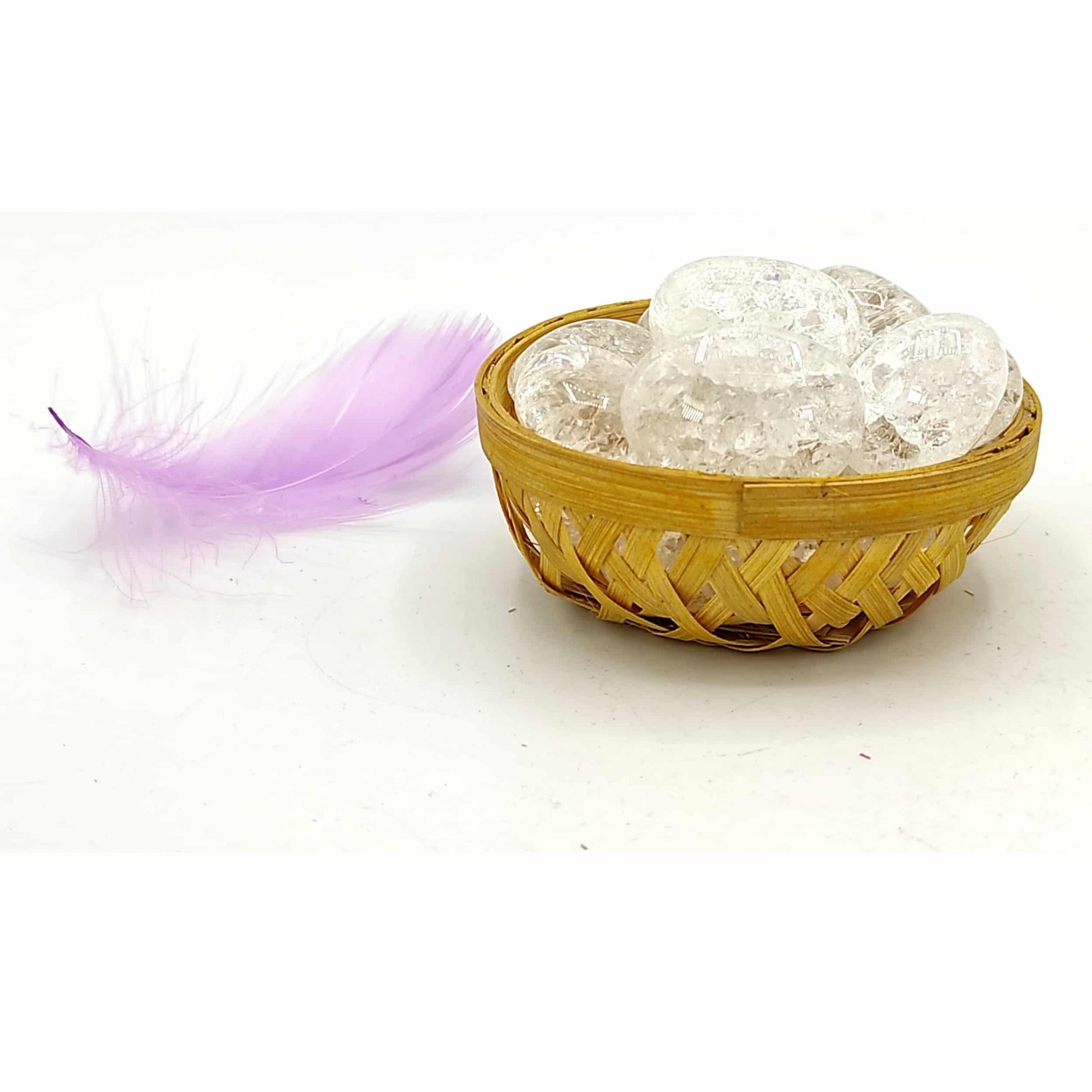 Crackle Quartz Crack Crystal Tumbled 200grams