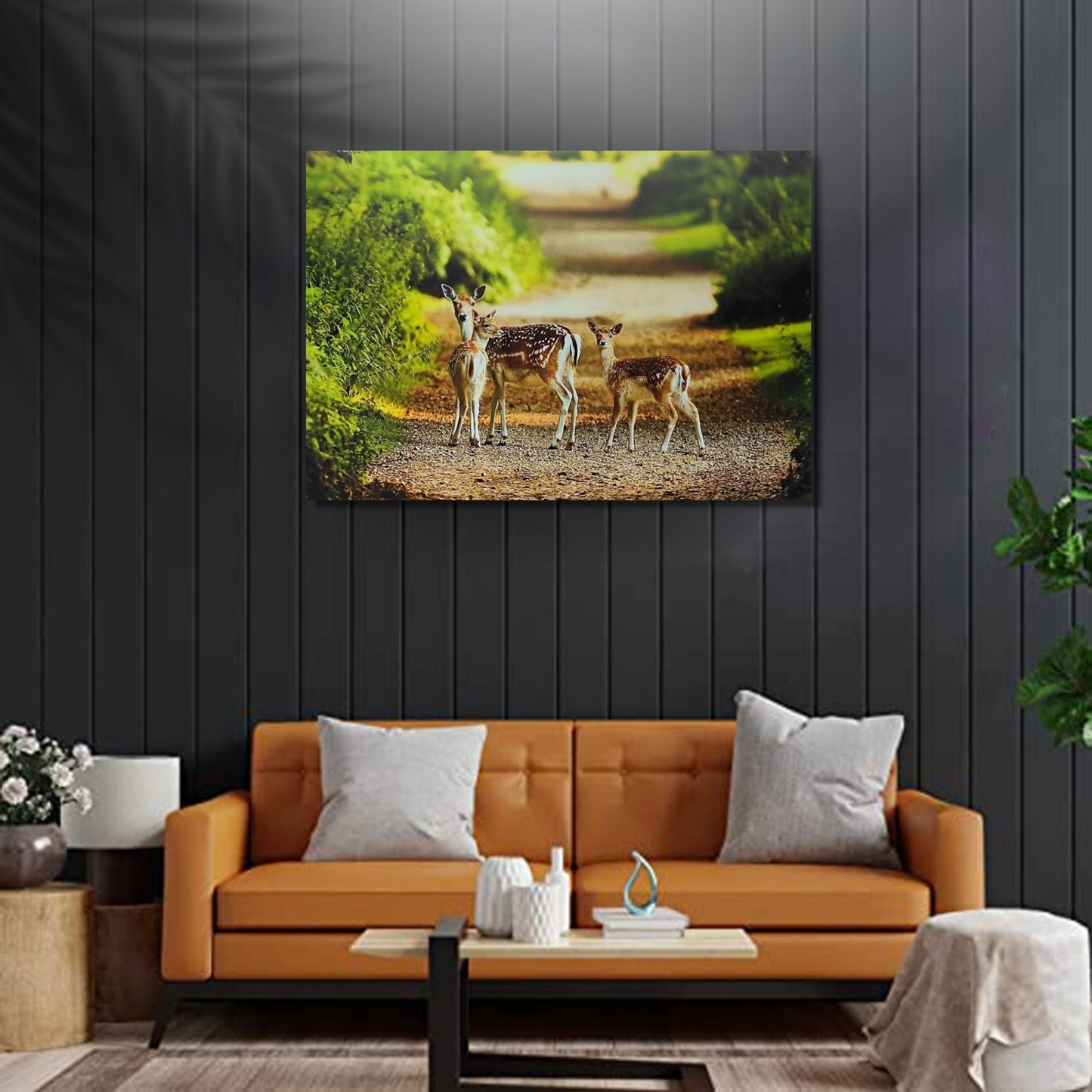 Deer-Painting-Canvas-Print-Vastu-Feng-Shui