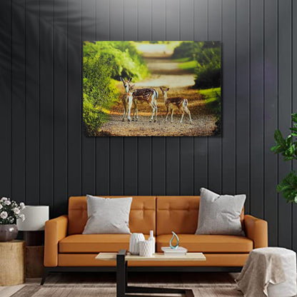 Deer-Painting-Canvas-Print-Vastu-Feng-Shui
