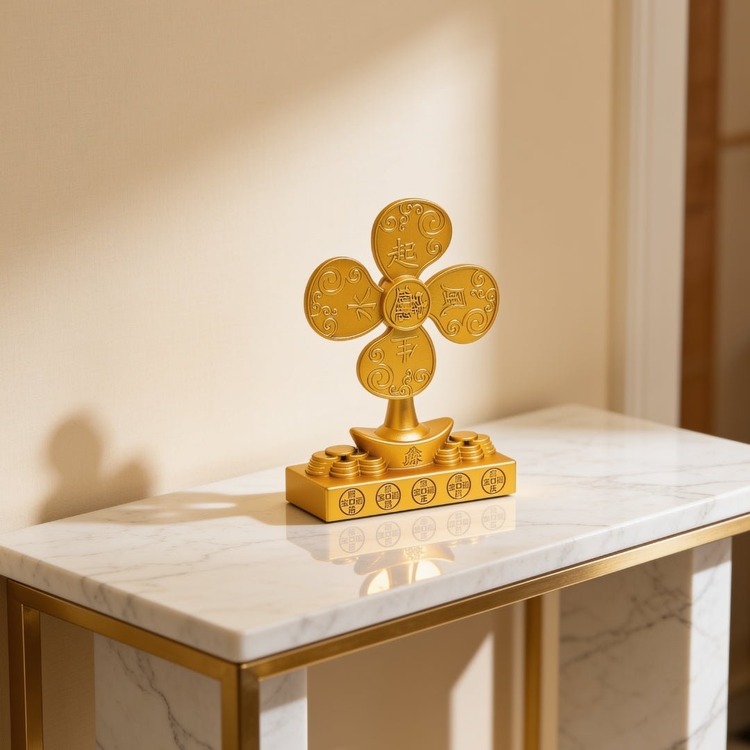 Feng Shui Money Tree Windmill Showpiece for Wealth & Good Luck - plusvalueindia