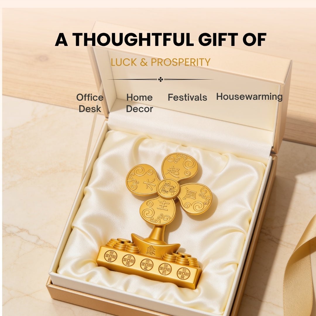 Feng Shui Money Tree Windmill Showpiece for Wealth & Good Luck - plusvalueindia