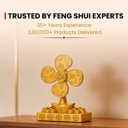 Feng Shui Money Tree Windmill Showpiece for Wealth & Good Luck - plusvalueindia