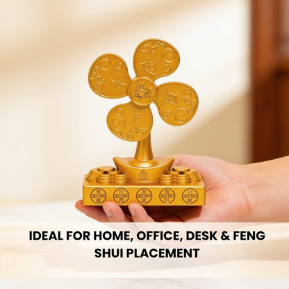 Feng Shui Money Tree Windmill Showpiece for Wealth & Good Luck - plusvalueindia