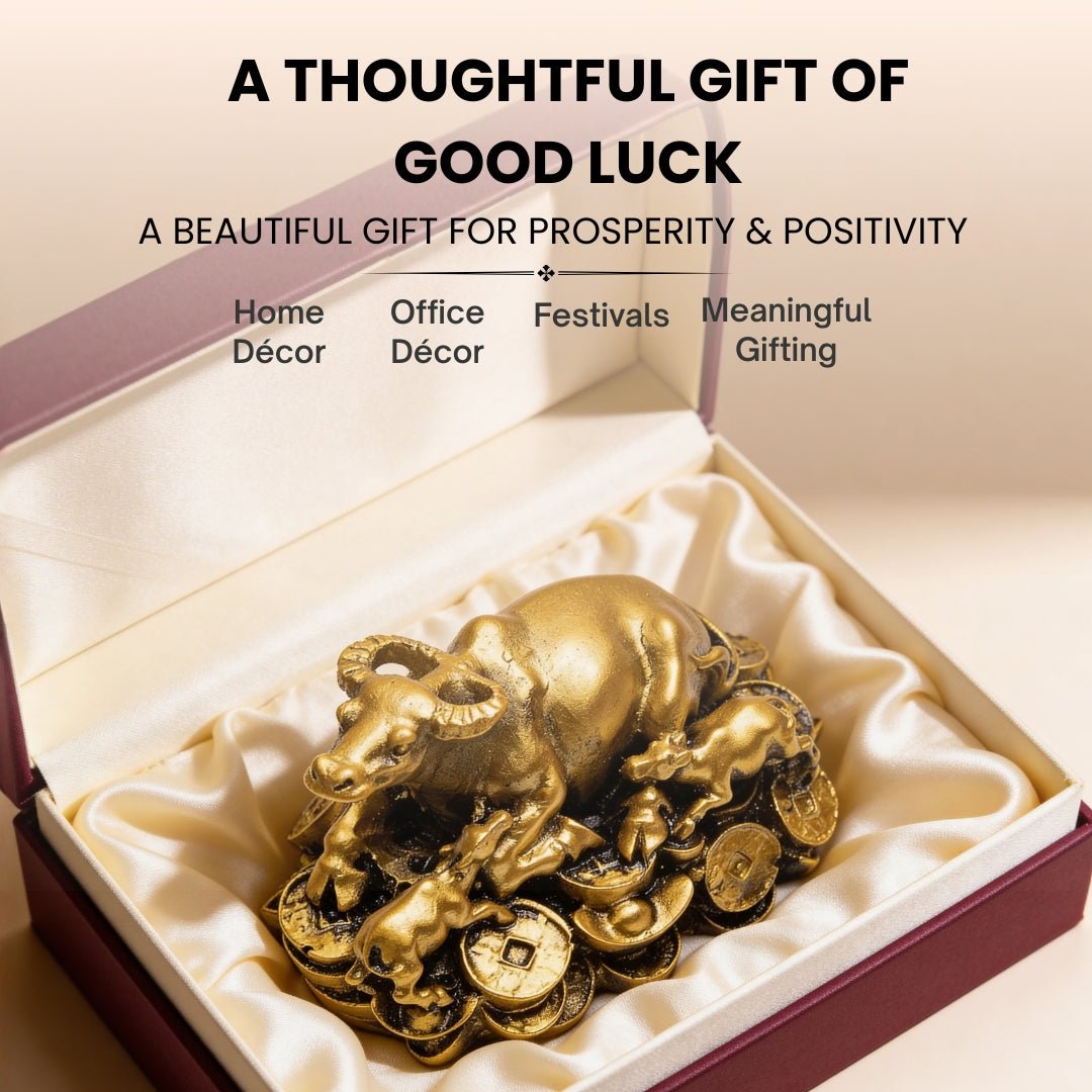 Feng Shui Wish Cow Fiber for home office and gifting