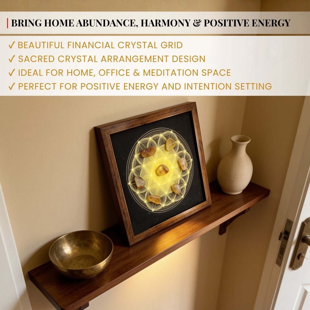 Vastu Financial Crystal Grid - Money Luck - plusvalueindia