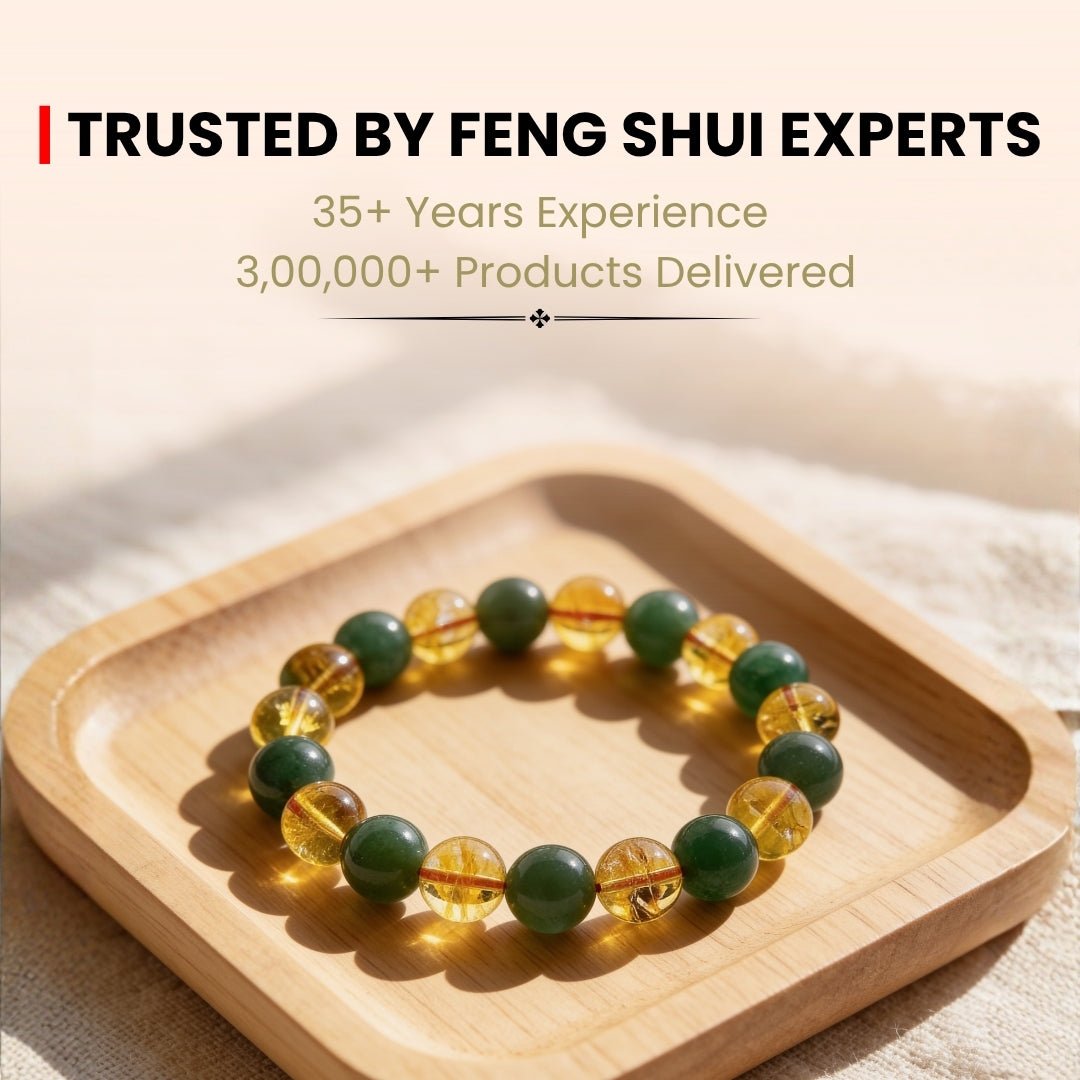 Combined Green Aventurine & Citrine Bracelet - plusvalueindia