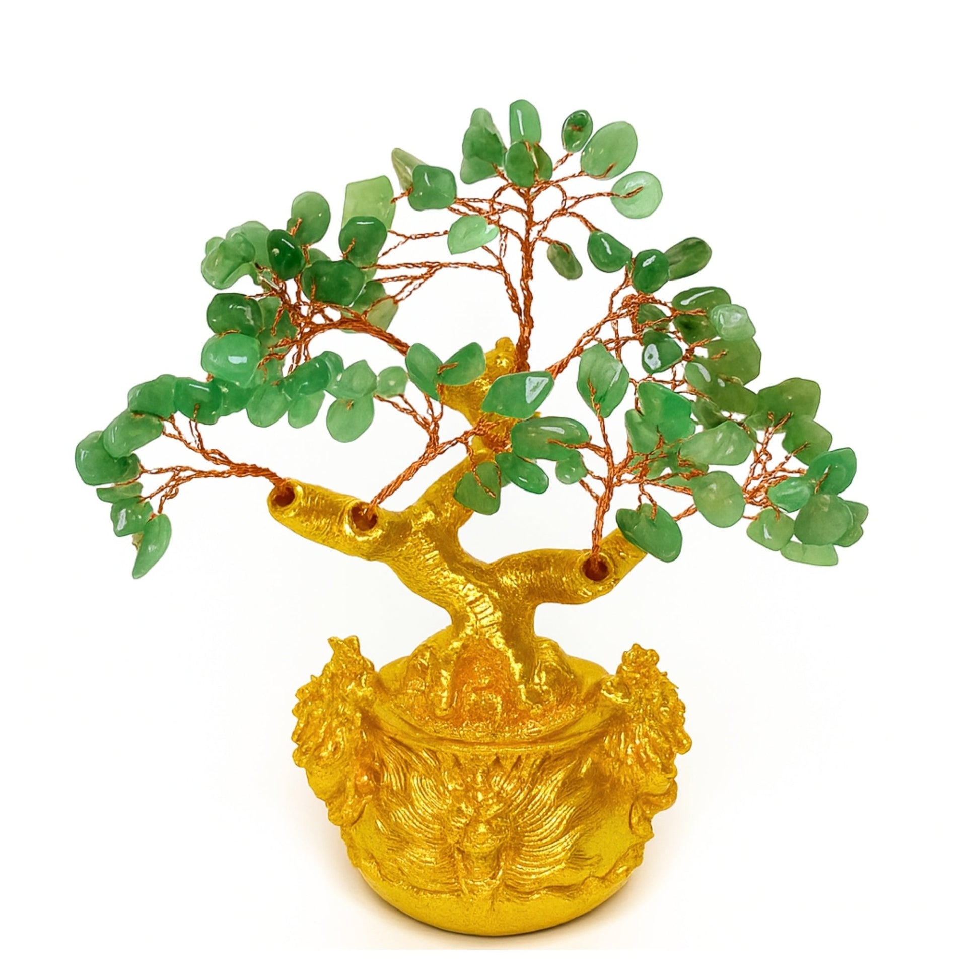 Green Aventurine Crystal Tree for Wealth & New Beginnings Handmade Feng Shui Money Tree for Positive Energy Healing Stone Showpiece for Home Decor & Vastu Gift - plusvalueindia