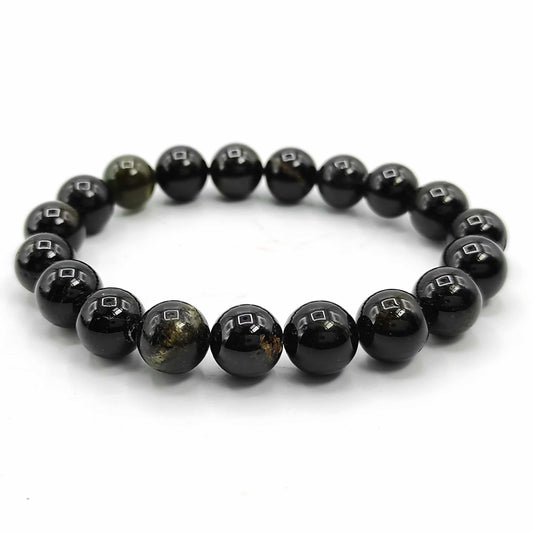 Green Tourmaline Bracelet 10mm Beads