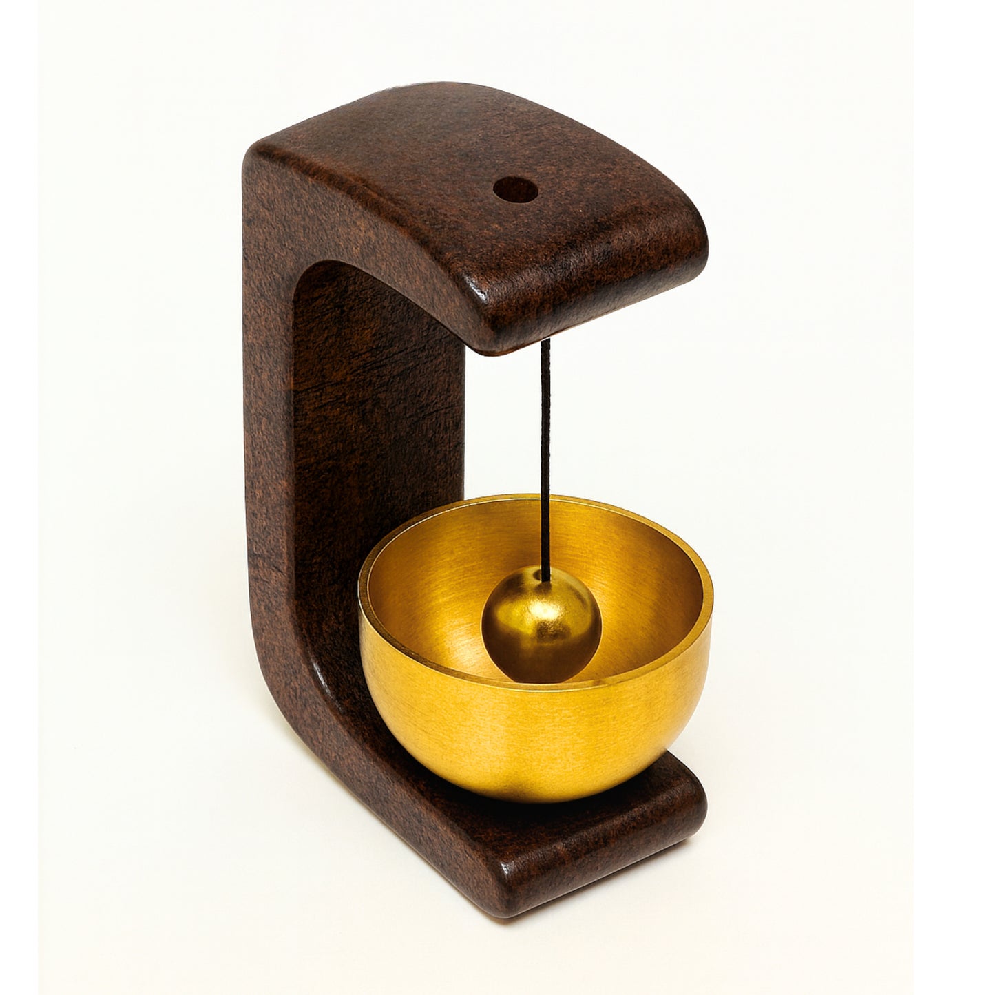 Wooden Magnetic Door Bell with Brass Chime Soft Dopamine Sound for Calm Home Entrance Cute Vintage Doorbell for Shop Door, Fridge, Kitchen & Housewarming Gift
