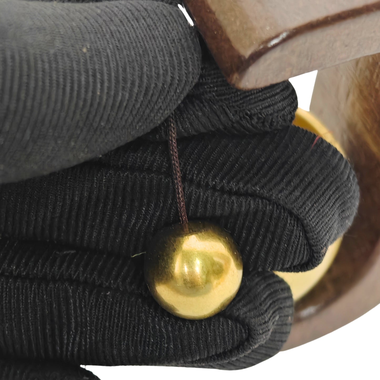 Wooden Magnetic Door Bell with Brass Chime Soft Dopamine Sound for Calm Home Entrance Cute Vintage Doorbell for Shop Door, Fridge, Kitchen & Housewarming Gift