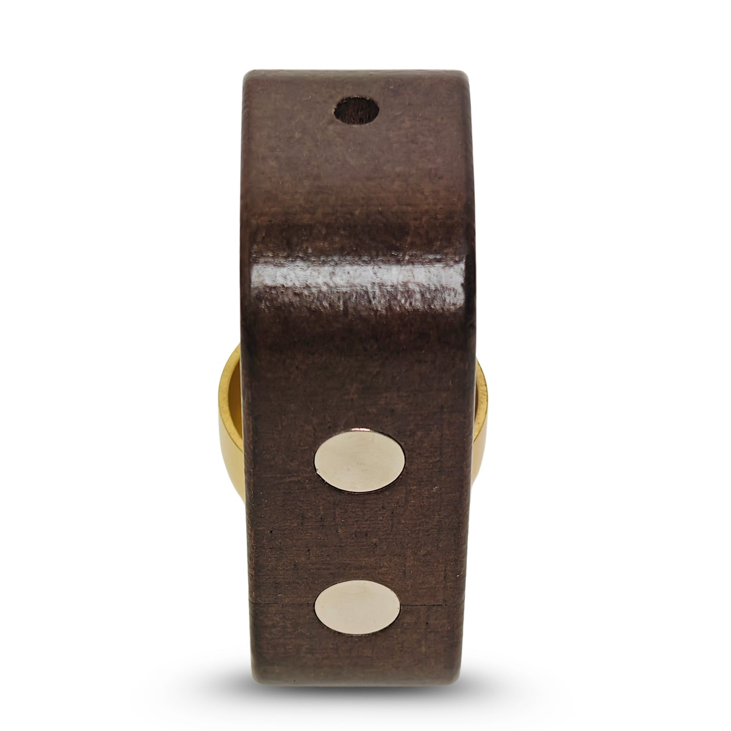 Wooden Magnetic Door Bell with Brass Chime Soft Dopamine Sound for Calm Home Entrance Cute Vintage Doorbell for Shop Door, Fridge, Kitchen & Housewarming Gift