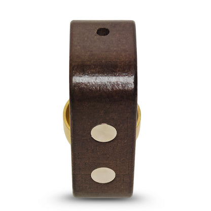 Wooden Magnetic Door Bell with Brass Chime Soft Dopamine Sound for Calm Home Entrance Cute Vintage Doorbell for Shop Door, Fridge, Kitchen & Housewarming Gift