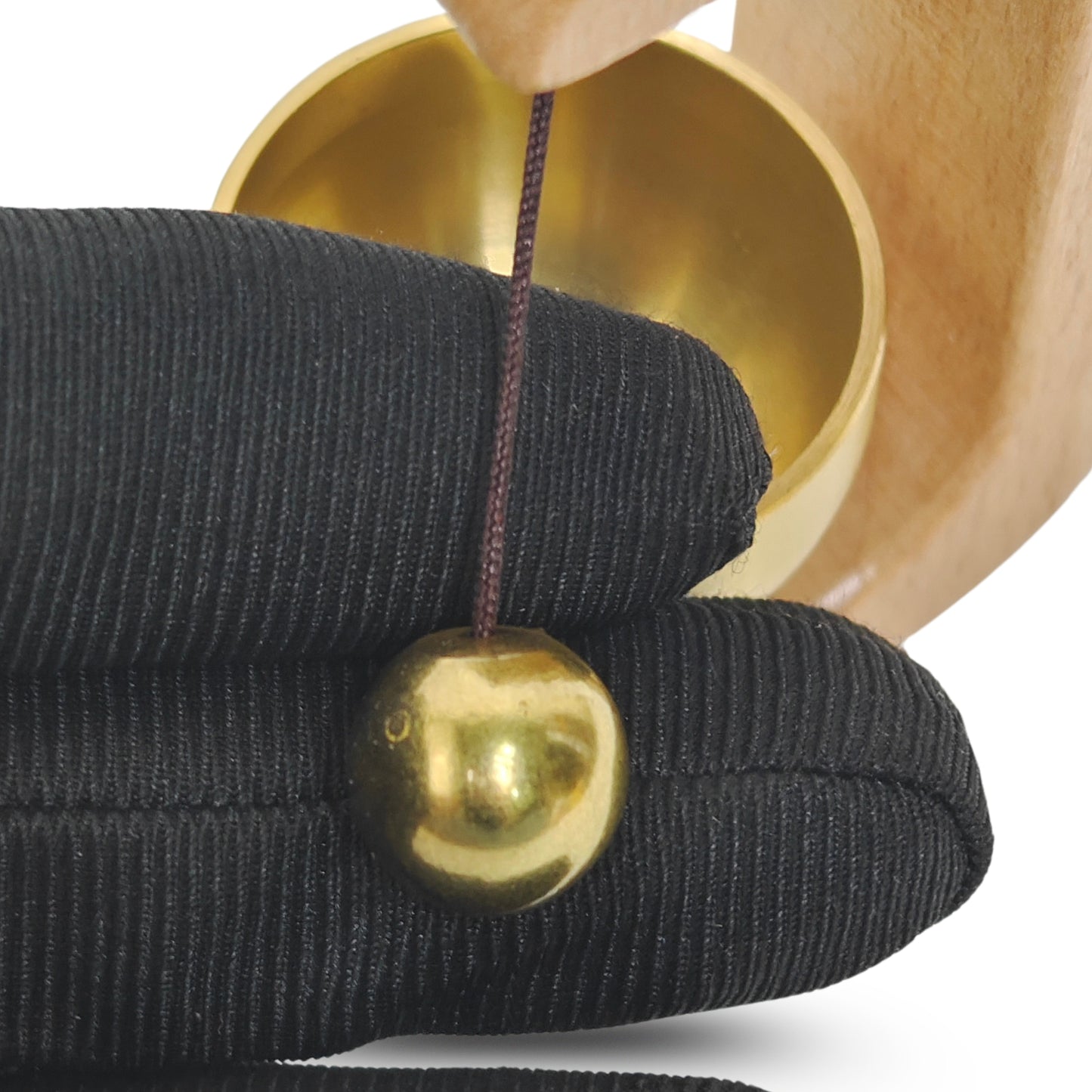 Wooden Magnetic Door Bell with Brass Chime Soft Dopamine Sound for Calm Home Entrance Cute Vintage Doorbell for Shop Door, Fridge, Kitchen & Housewarming Gift