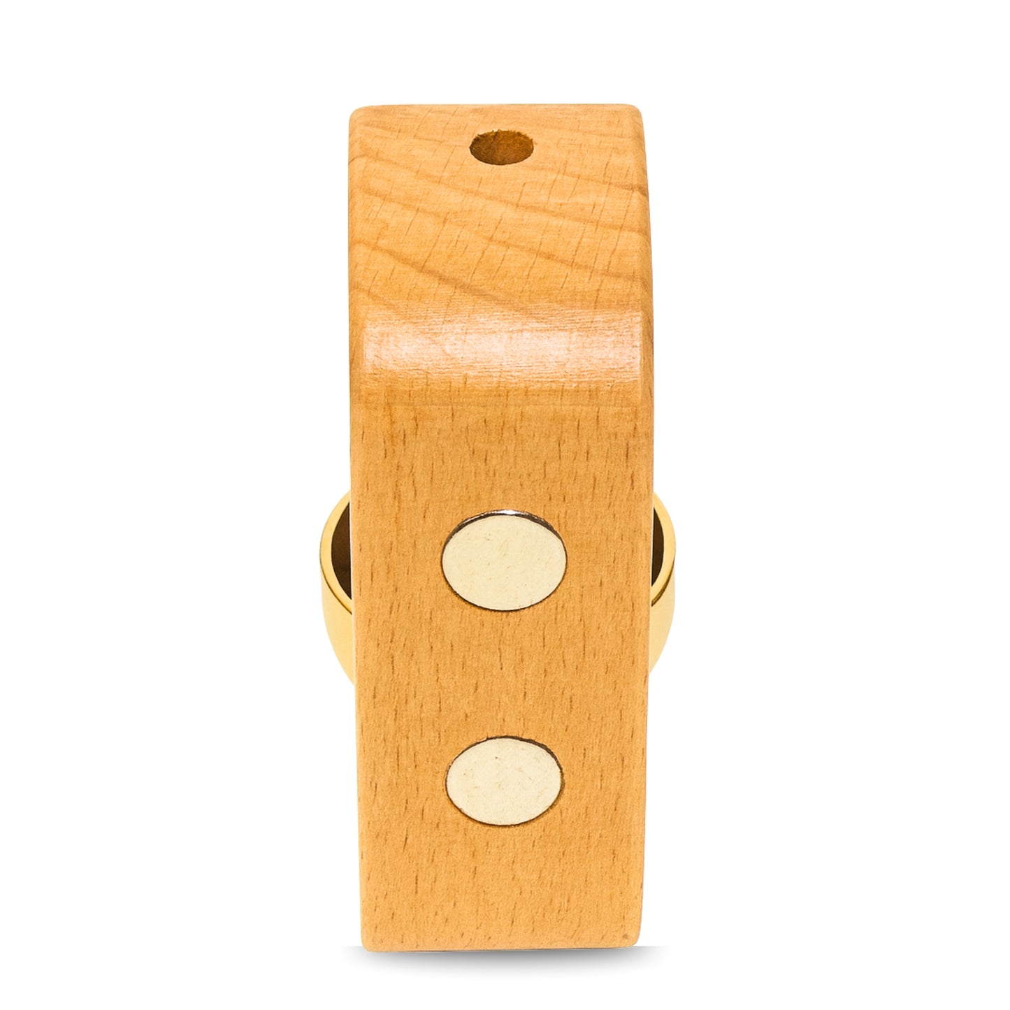 Wooden Magnetic Door Bell with Brass Chime Soft Dopamine Sound for Calm Home Entrance Cute Vintage Doorbell for Shop Door, Fridge, Kitchen & Housewarming Gift