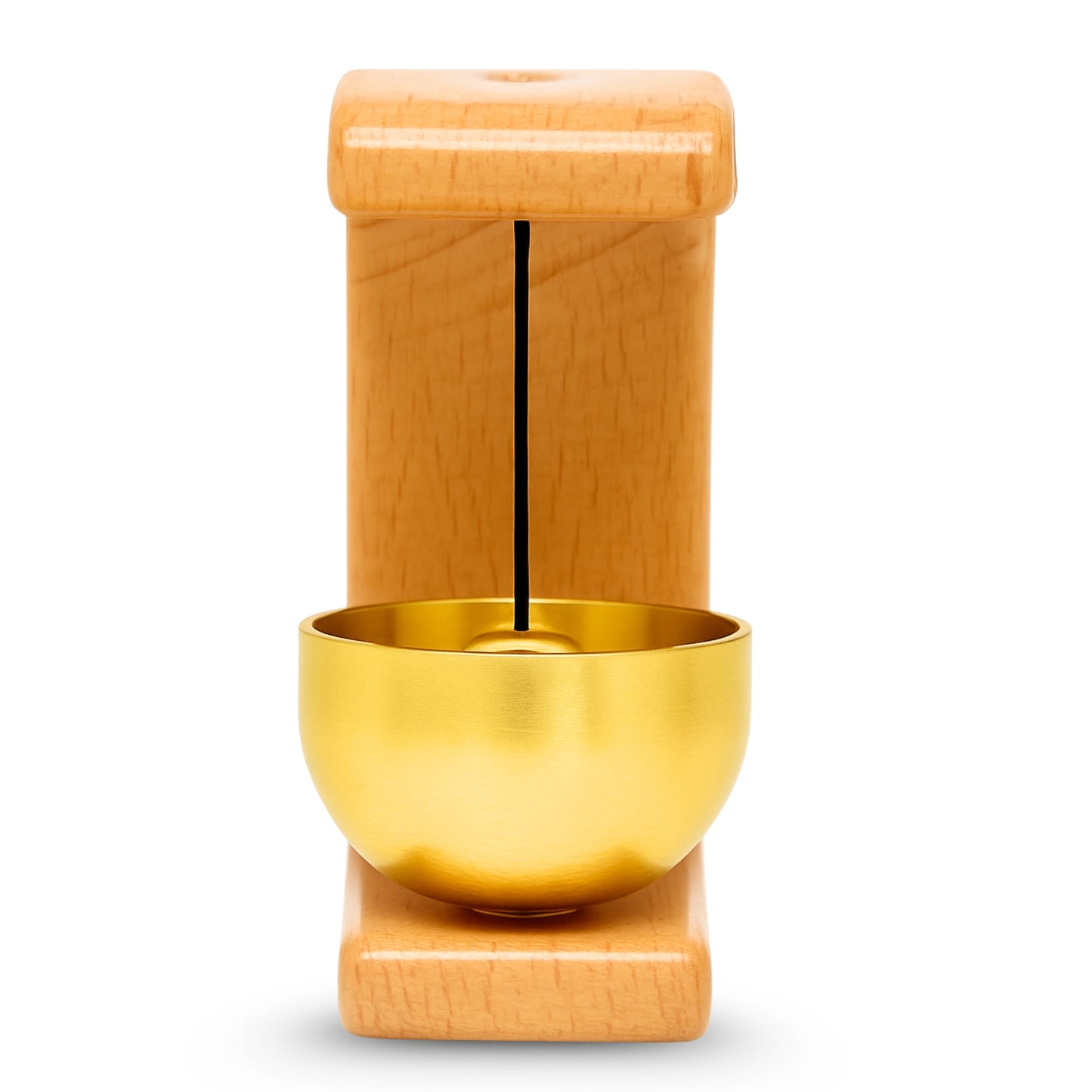 Wooden Magnetic Door Bell with Brass Chime Soft Dopamine Sound for Calm Home Entrance Cute Vintage Doorbell for Shop Door, Fridge, Kitchen & Housewarming Gift