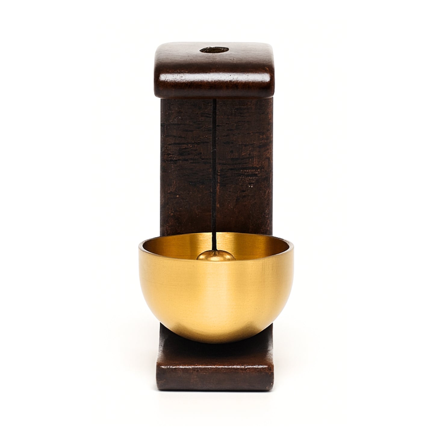 Wooden Magnetic Door Bell with Brass Chime Soft Dopamine Sound for Calm Home Entrance Cute Vintage Doorbell for Shop Door, Fridge, Kitchen & Housewarming Gift