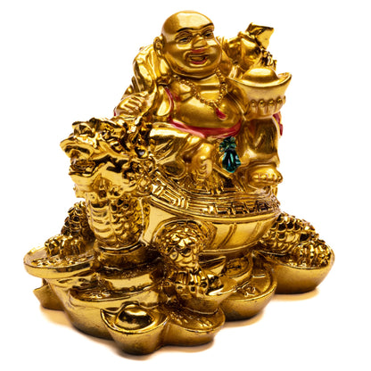 Laughing Buddha With Dragon Feng Shui