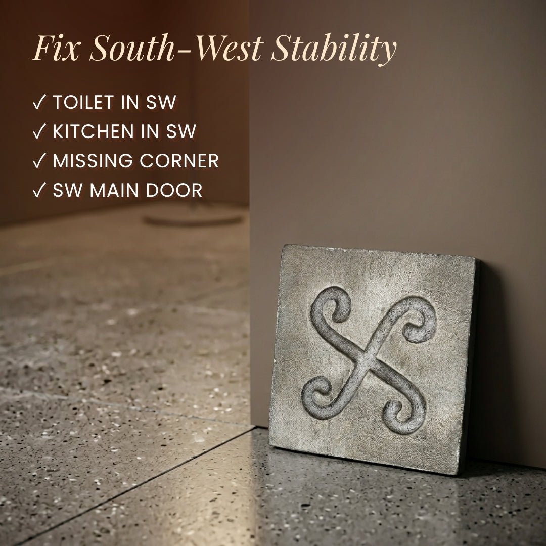 Lead Spiral Block Swastika Vastu Remedies for South-West Dosha - plusvalueindia