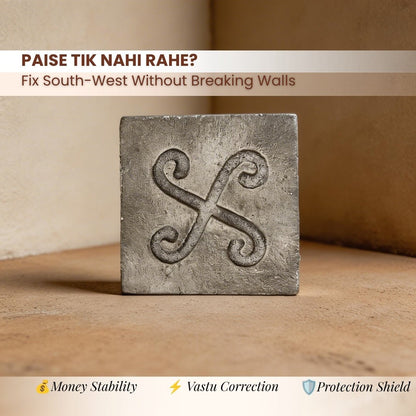 Lead Spiral Block Swastika Vastu Remedies for South-West Dosha - plusvalueindia
