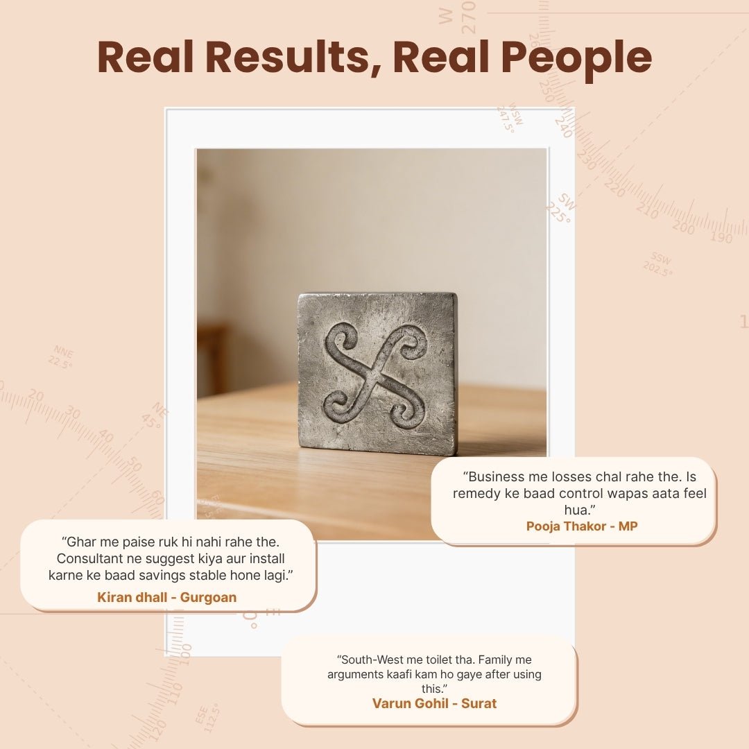 Lead Spiral Block Swastika Vastu Remedies for South-West Dosha - plusvalueindia