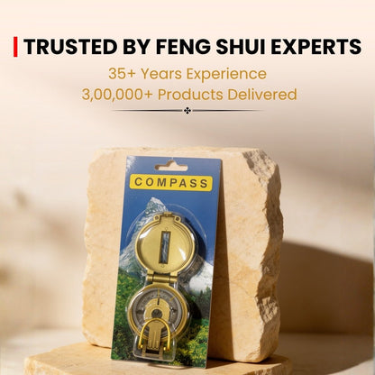 Lensatic Magnetic Compass for pooja ghar and home decor