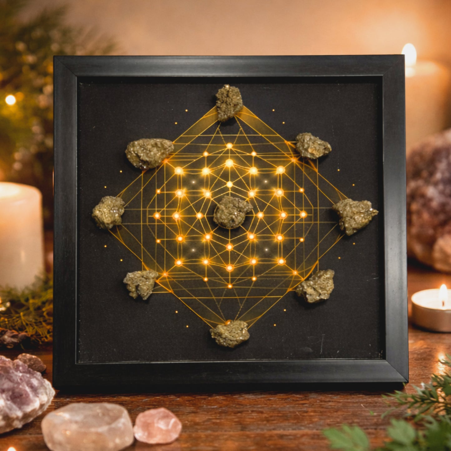 Master Crystal Grid – Manifest Wealth, Success, and Harmony with the Power of Sacred Geometry