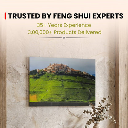 Mountain Hill Painting - Vastu & Feng Shui Canvas Paintings for Home & Office Decor (24 x 19 inches) - plusvalueindia
