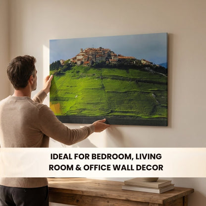 Mountain Hill Painting - Vastu & Feng Shui Canvas Paintings for Home & Office Decor (24 x 19 inches) - plusvalueindia