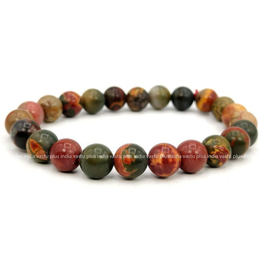 Multi Picasso Jasper Bracelet - Reiki & Healing Crystal