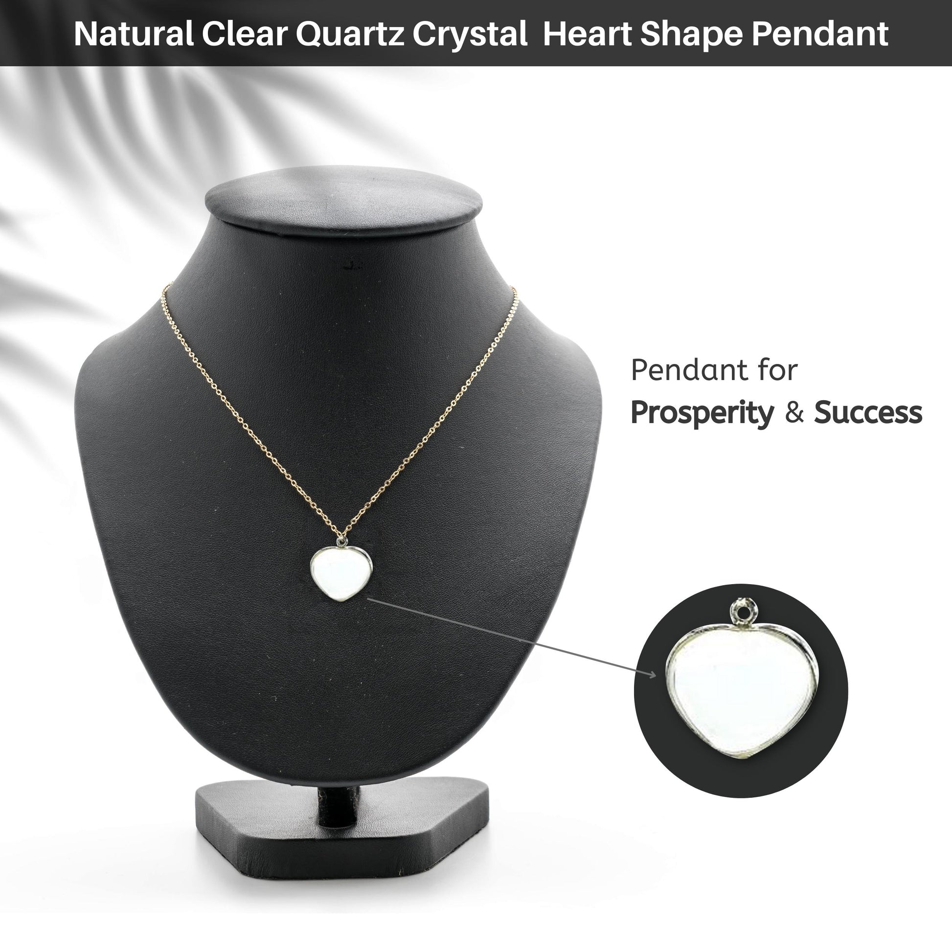 Natural-Clear-Quartz-Crystal-Heart-Shape-Pendant-(Silver Cap)