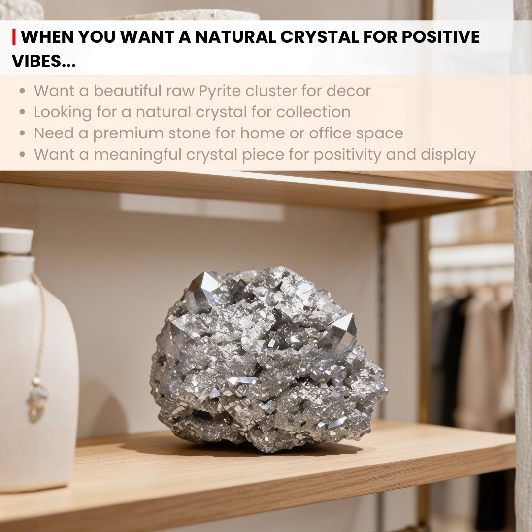 Pyrite Stone Raw Cluster [Attracting Money Fast, Business Luck - Spectacular Results] - plusvalueindia