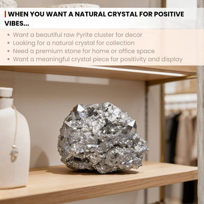 Pyrite Stone Raw Cluster [Attracting Money Fast, Business Luck - Spectacular Results] - plusvalueindia