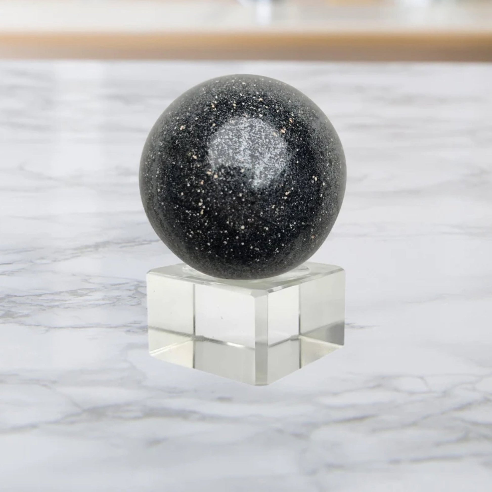 Natural Rare Hematite Crystal Quartz Polished Ball Sphere - plusvalueindia
