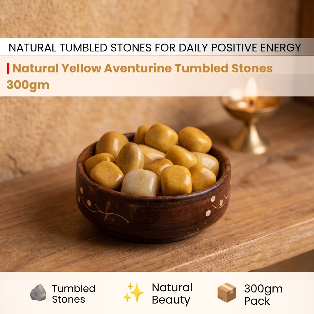 Yellow Aventurine Tumbled Stone Pebbles - plusvalueindia