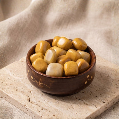 Yellow Aventurine Tumbled Stone Pebbles - plusvalueindia