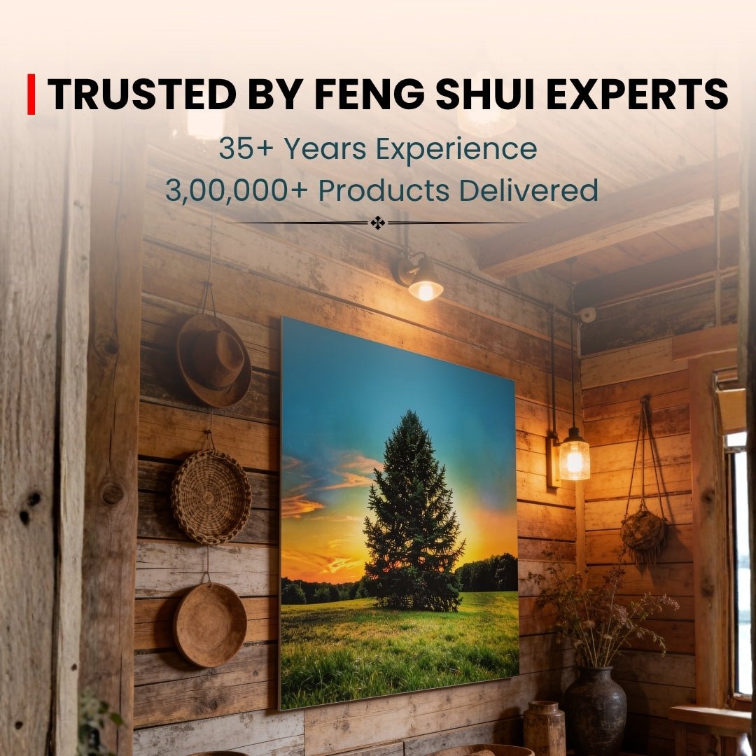 Pine Tree Painting - Vastu & Feng Shui Canvas Print Paintings for Home & Bedroom Decor - plusvalueindia