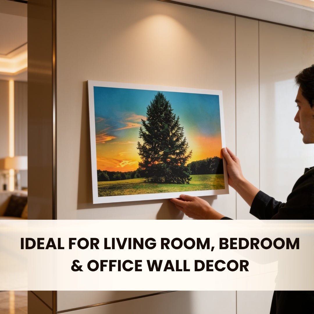 Pine Tree Painting - Vastu & Feng Shui Canvas Print Paintings for Home & Bedroom Decor - plusvalueindia