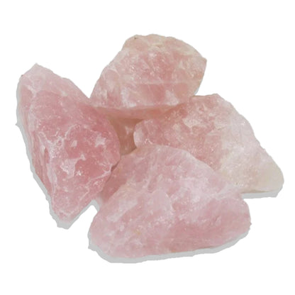 Natural Pink Rose Quartz Raw Rock Stones Chunks Rough for Love, Relationship, Marriage Delay, Happy Married Life (Keep in South - West Corner of Bedroom) - plusvalueindia