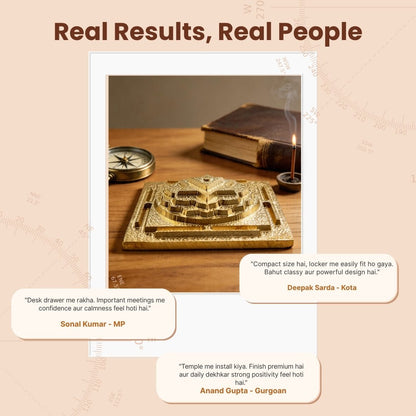 Baglamukhi Yantra Gold Plated, product view 1