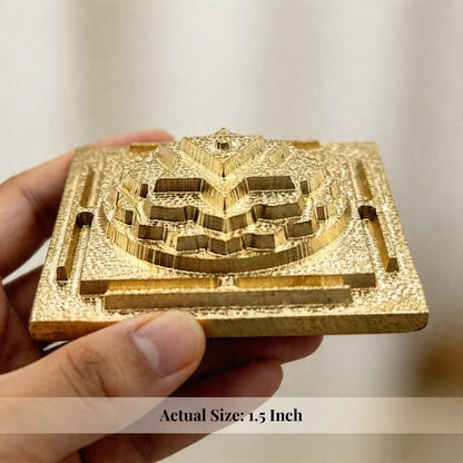 Baglamukhi Yantra Gold Plated, energised before dispatch by Plus Value India