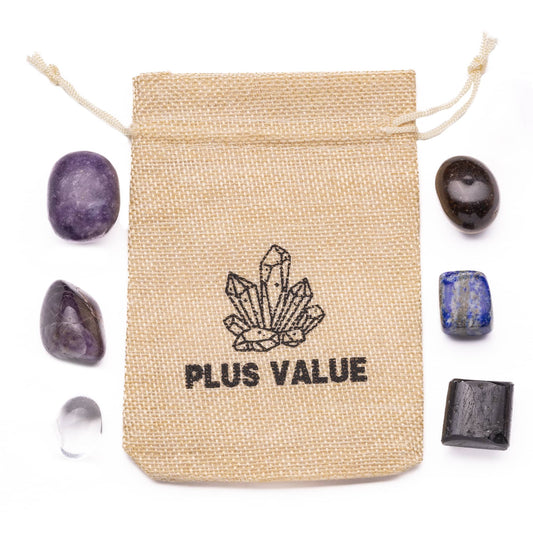 Psychic Awareness and Protection Pocket Crystal Bag Reiki