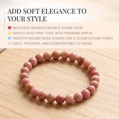 Rhodochrosite Bracelet - plusvalueindia