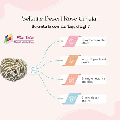 Selenite Desert Rose Stone